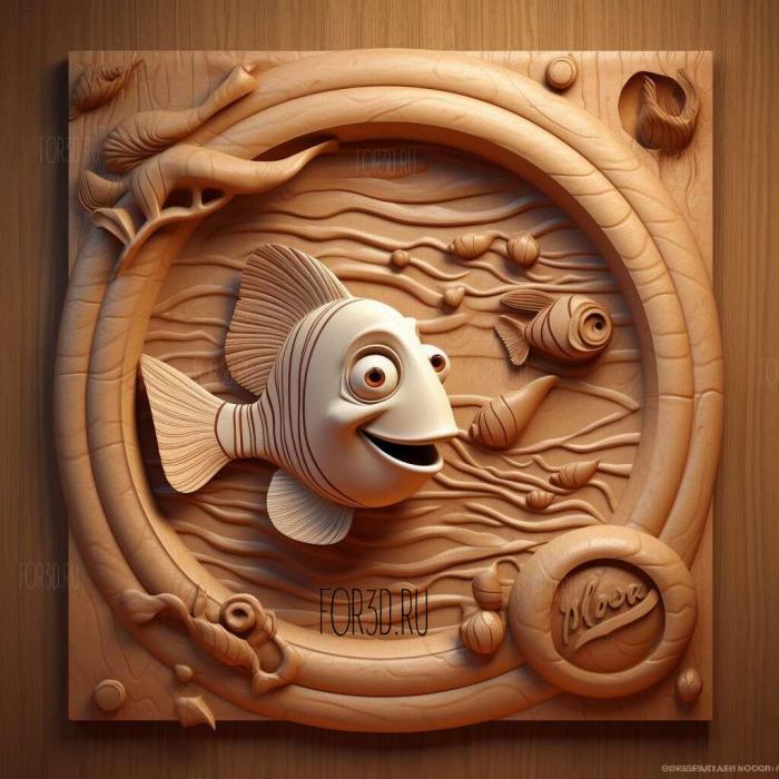 Finding Nemo 3 stl model for CNC